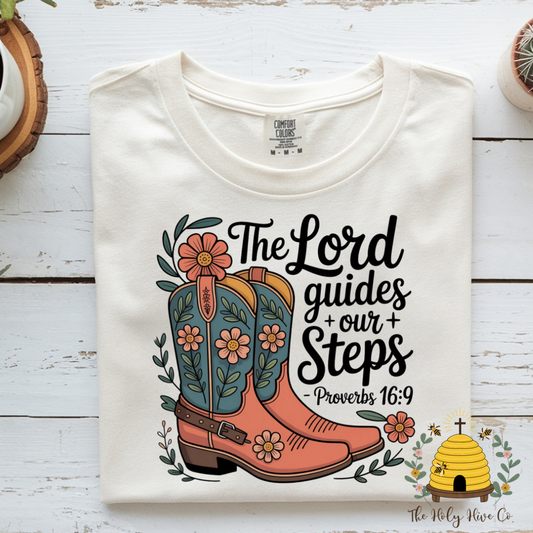 The Lord Guides My Steps Adult Graphic Shirt