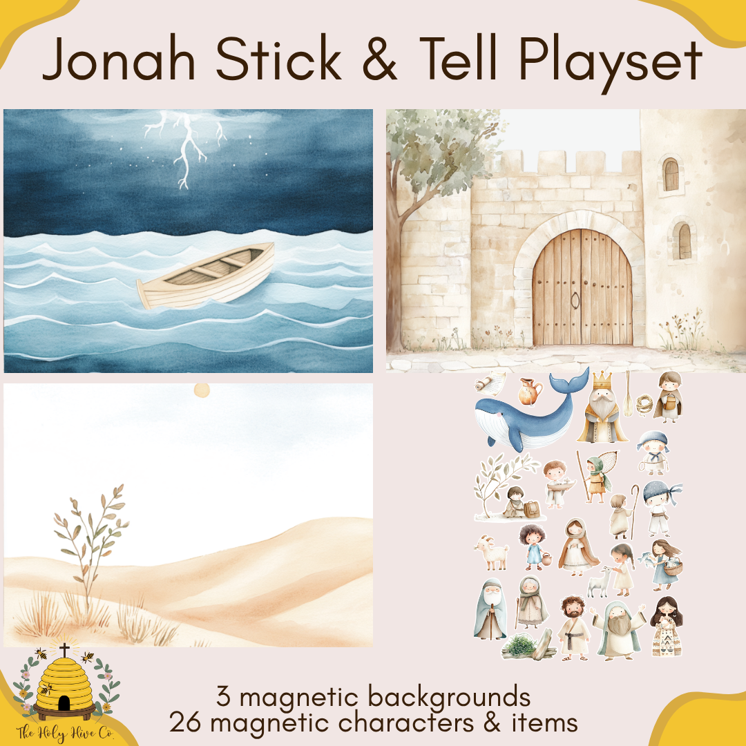 Jonah - Stick & Tell Magnetic Playset