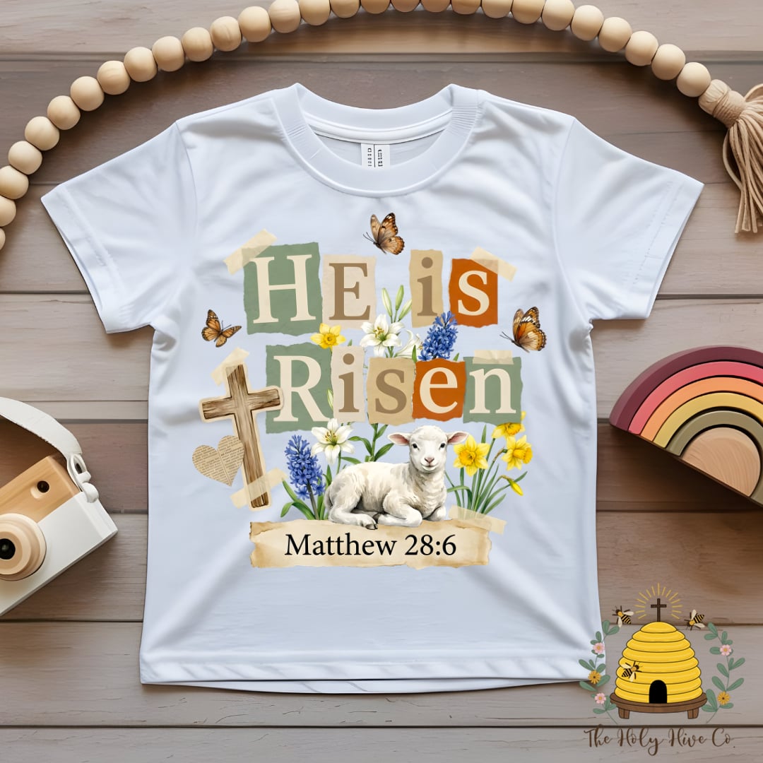 He Is Risen Version 2 Kids Graphic Shirt