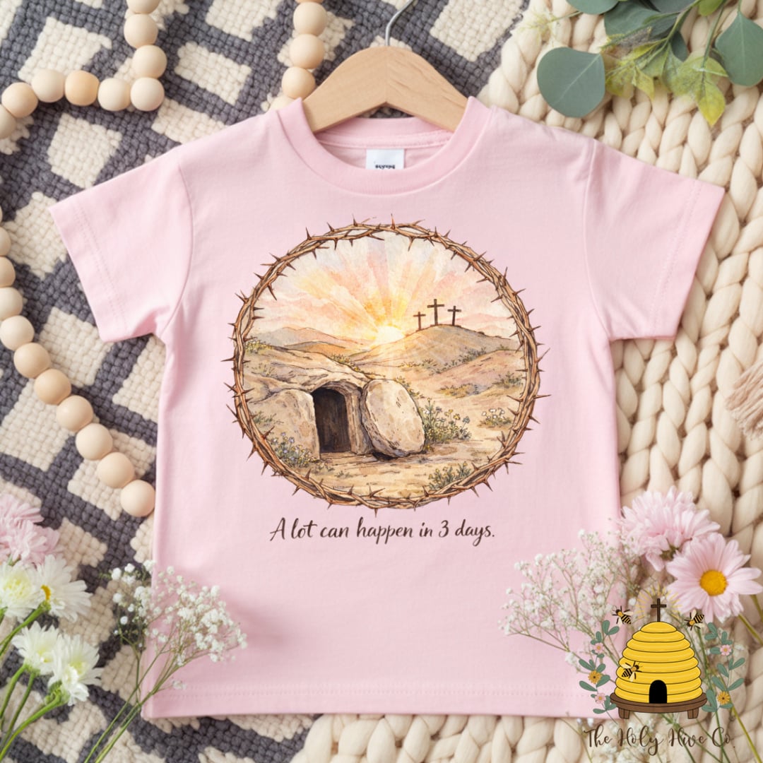 A Lot Can Happen In 3 Days Kids Graphic Shirt