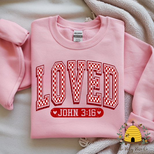 Loved John 3:16 Adult Graphic Shirt