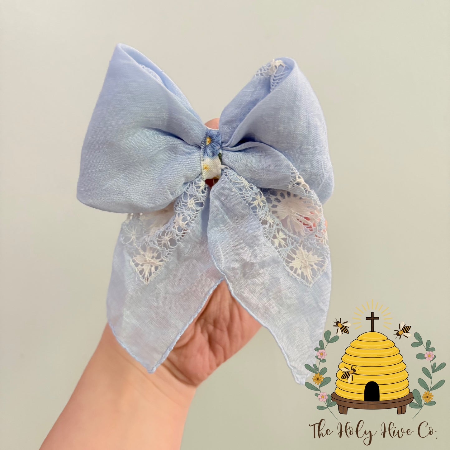 Sunday Best Bow - One Of a Kind Upcycled Vintage Hair Bows