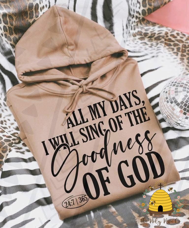 All My Days I Will Sing Adult Graphic Shirt