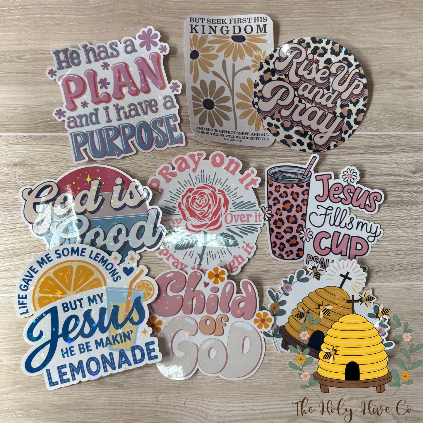 40oz Tumbler & 9 Stickers Bundle - Pink