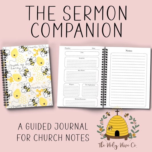 The Sermon Companion Church Notebook - Sweet as a Honey Bee