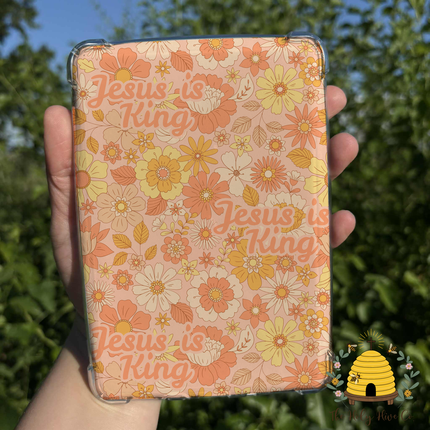 eReader Insert - Jesus Is King Florals
