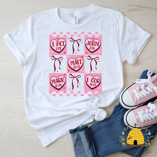 Verse Hearts Kids Graphic Shirt