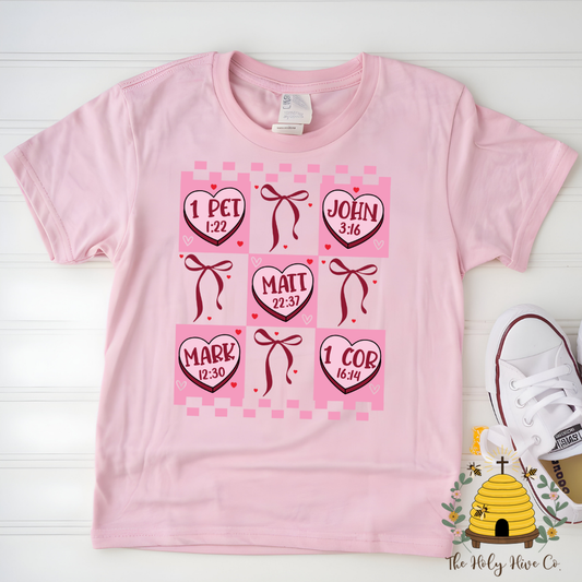 Verse Hearts Kids Graphic Shirt