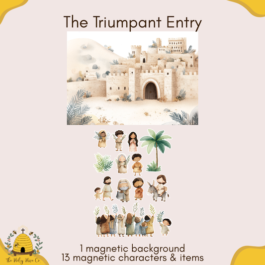The Triumphant Entrance (Palm Sunday) - Stick & Tell Magnetic Playset