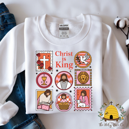 Christ Is King Stamps Adult Graphic Shirt