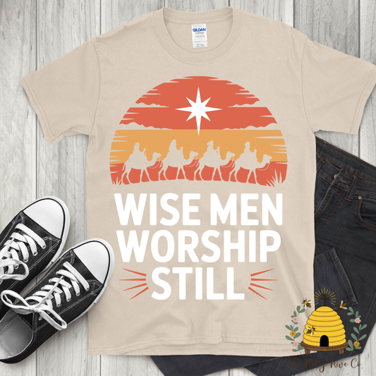 Wise Men Worship Still Adult Graphic Shirt