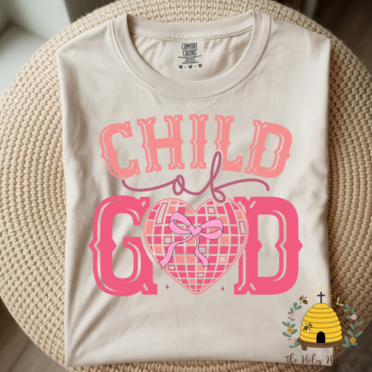 Child of God Disco Ball Adult Graphic Shirt