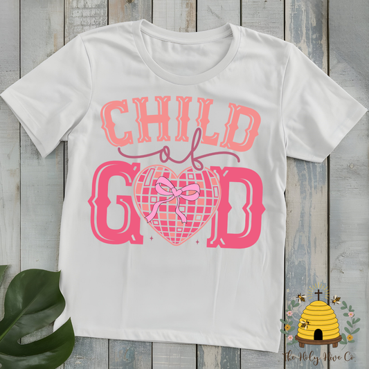 Child of God Disco Ball Kids Graphic Shirt