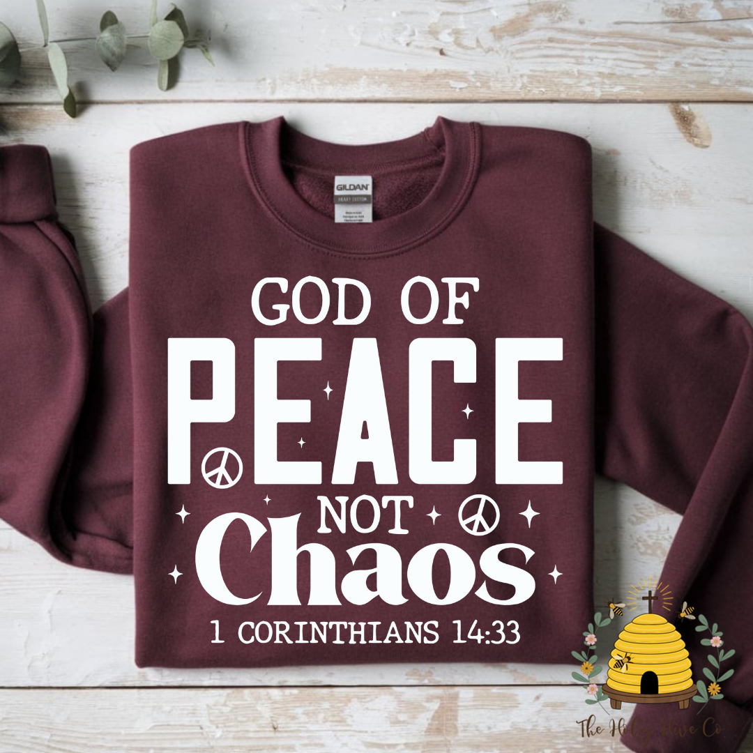 God of Peace Not Chaos Adult Graphic Shirt