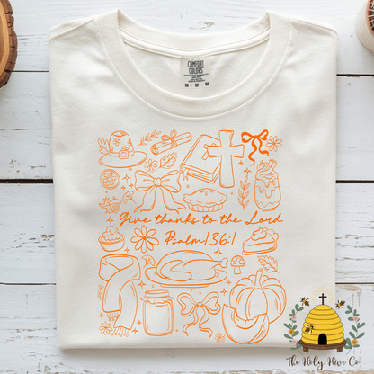 Give Thanks To The Lord Adult Graphic Shirt