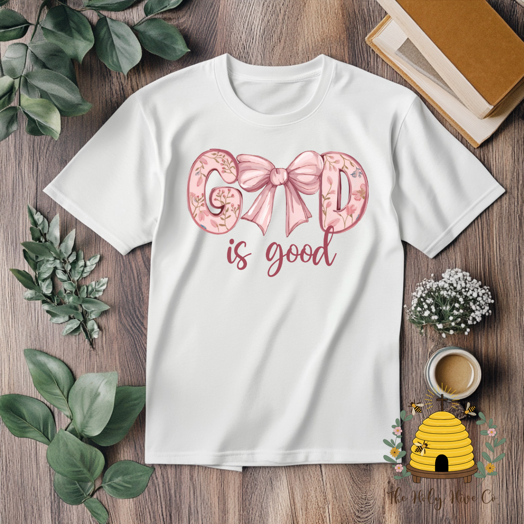 God is Good Bow Adult Graphic Shirt