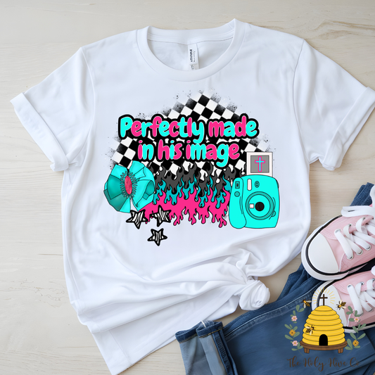 Perfectly Made in His Image Kids Graphic Shirt