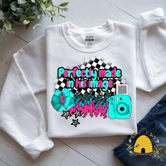 Perfectly Made in His Image Adult Graphic Shirt