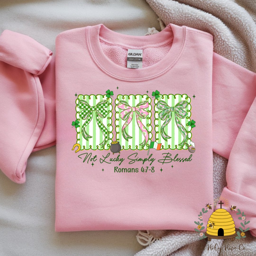 Not Lucky Simply Blessed Frames Adult Graphic Shirt