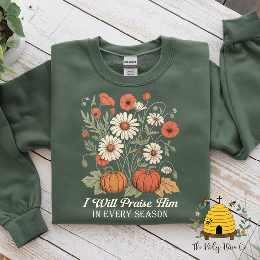 Praise in Every Season Adult Graphic Shirt