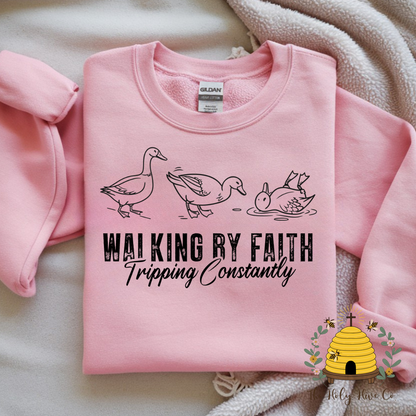 Walking By Faith Adult Graphic Shirt