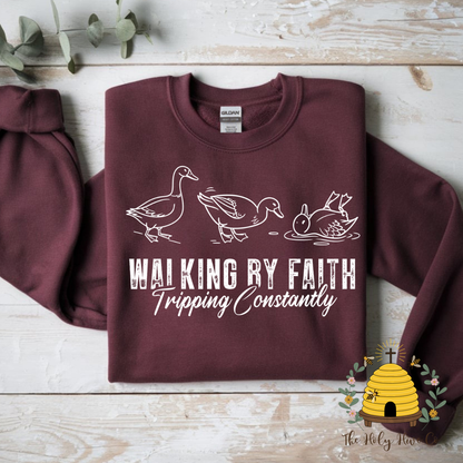Walking By Faith Adult Graphic Shirt