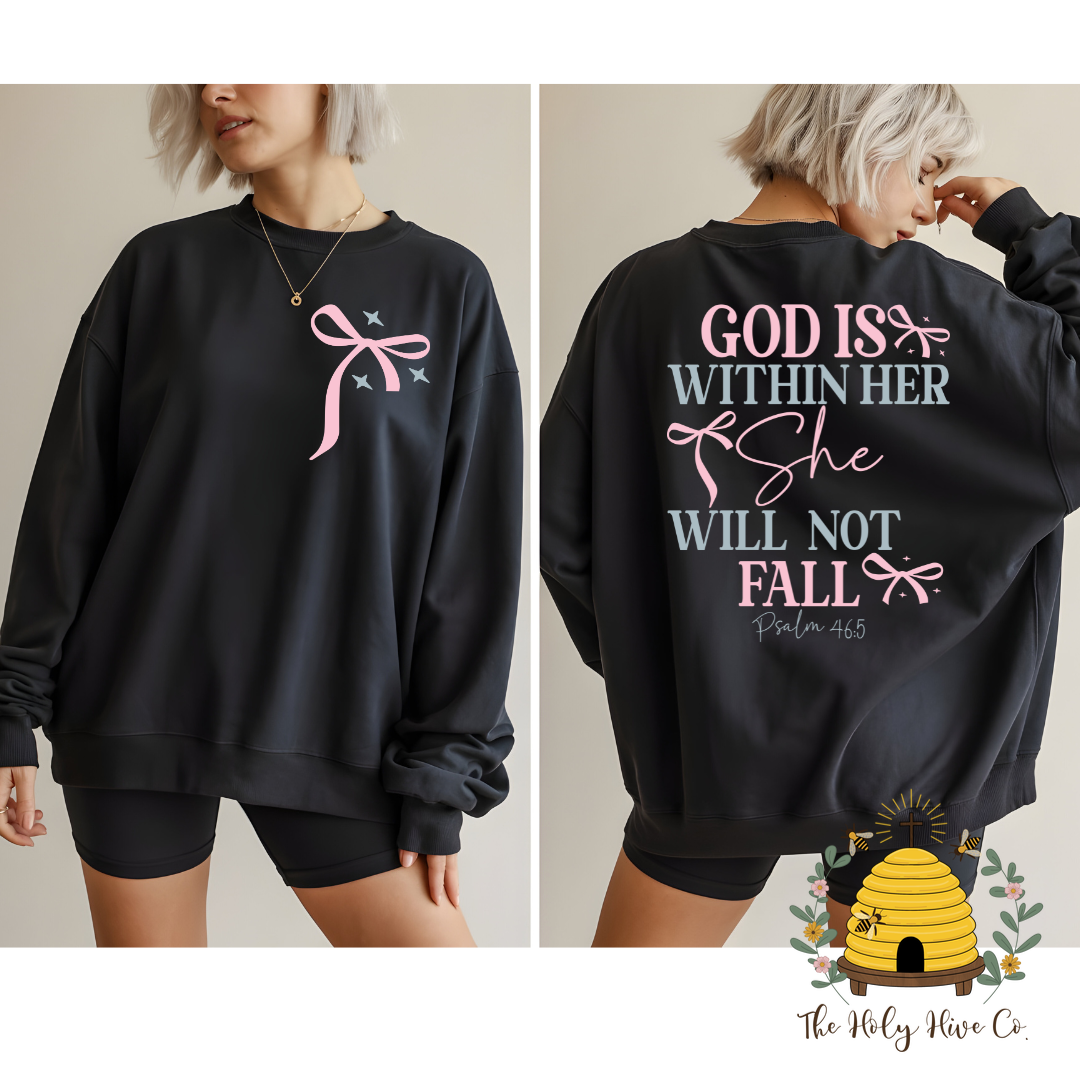 God is Within Her Double Sided Adult Graphic Shirt