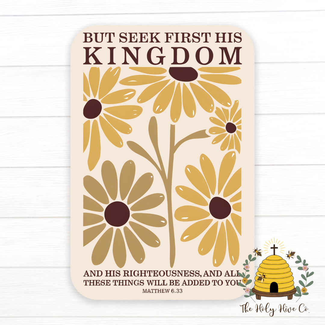 Seek His Kingdom - Vinyl Sticker