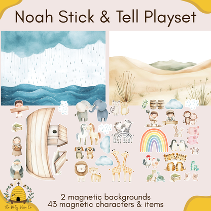 Noah's Ark - Stick & Tell Magnetic Playset