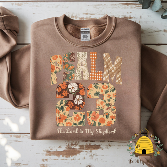 Patchwork Fall Psalm 23 Adult Graphic Shirt