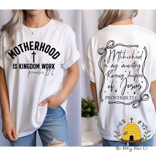 Motherhood Double Sided Adult Graphic Shirt