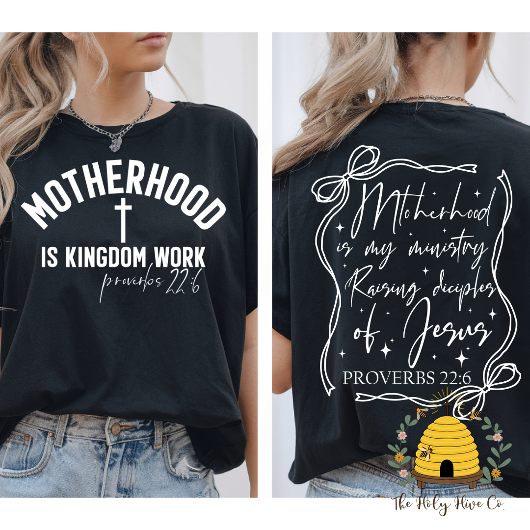 Motherhood Double Sided Adult Graphic Shirt