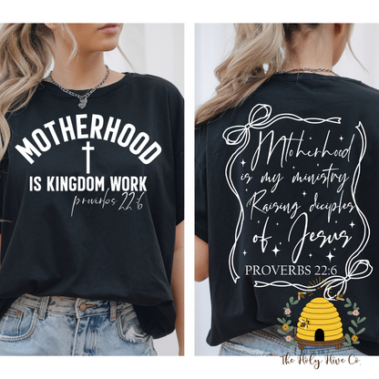 Motherhood Double Sided Adult Graphic Shirt