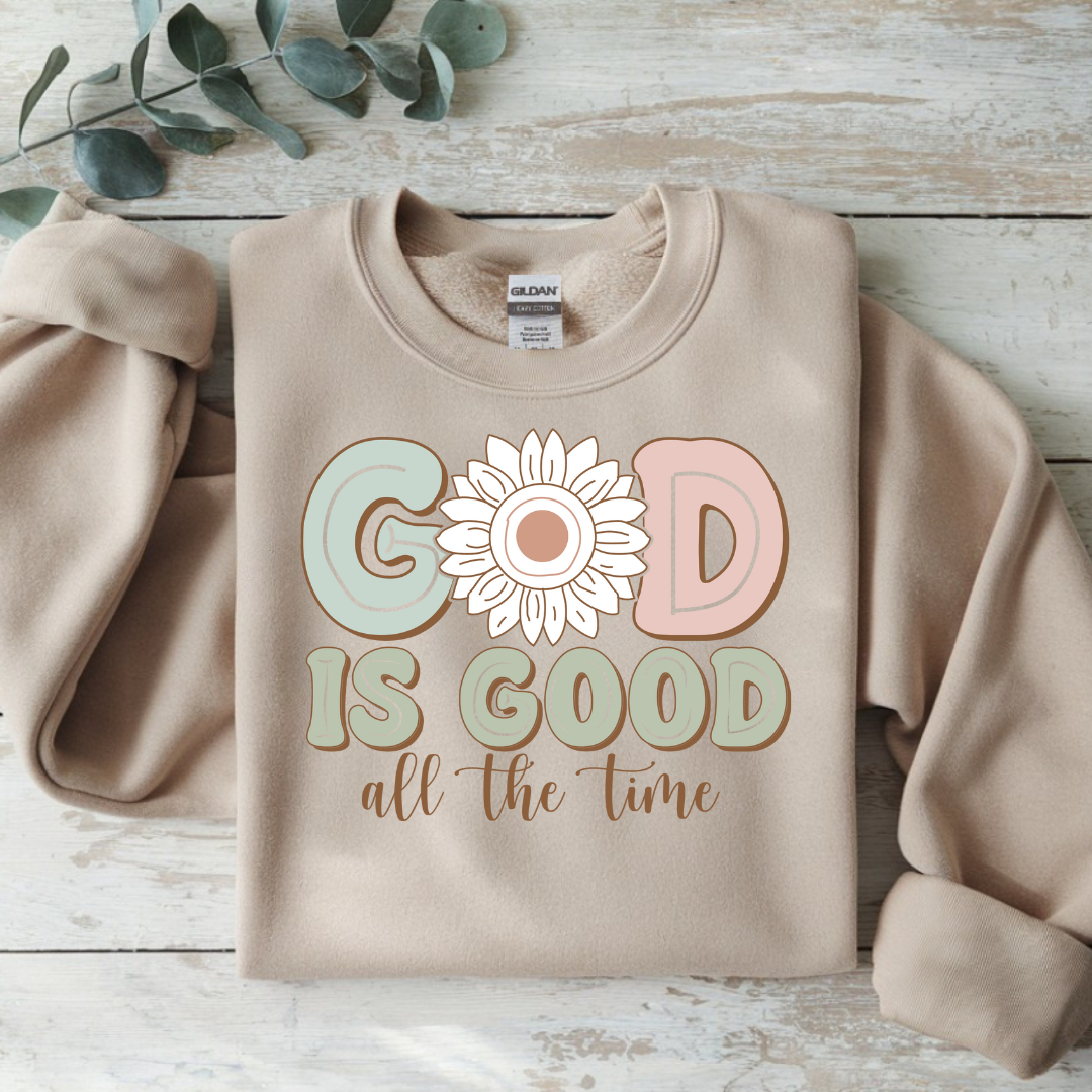 God Is Good Pastel Adult Graphic Shirt