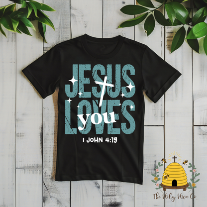 Jesus Loves You Adult Graphic Shirt