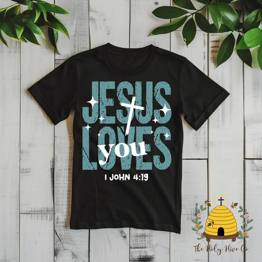 Jesus Loves You Adult Graphic Shirt