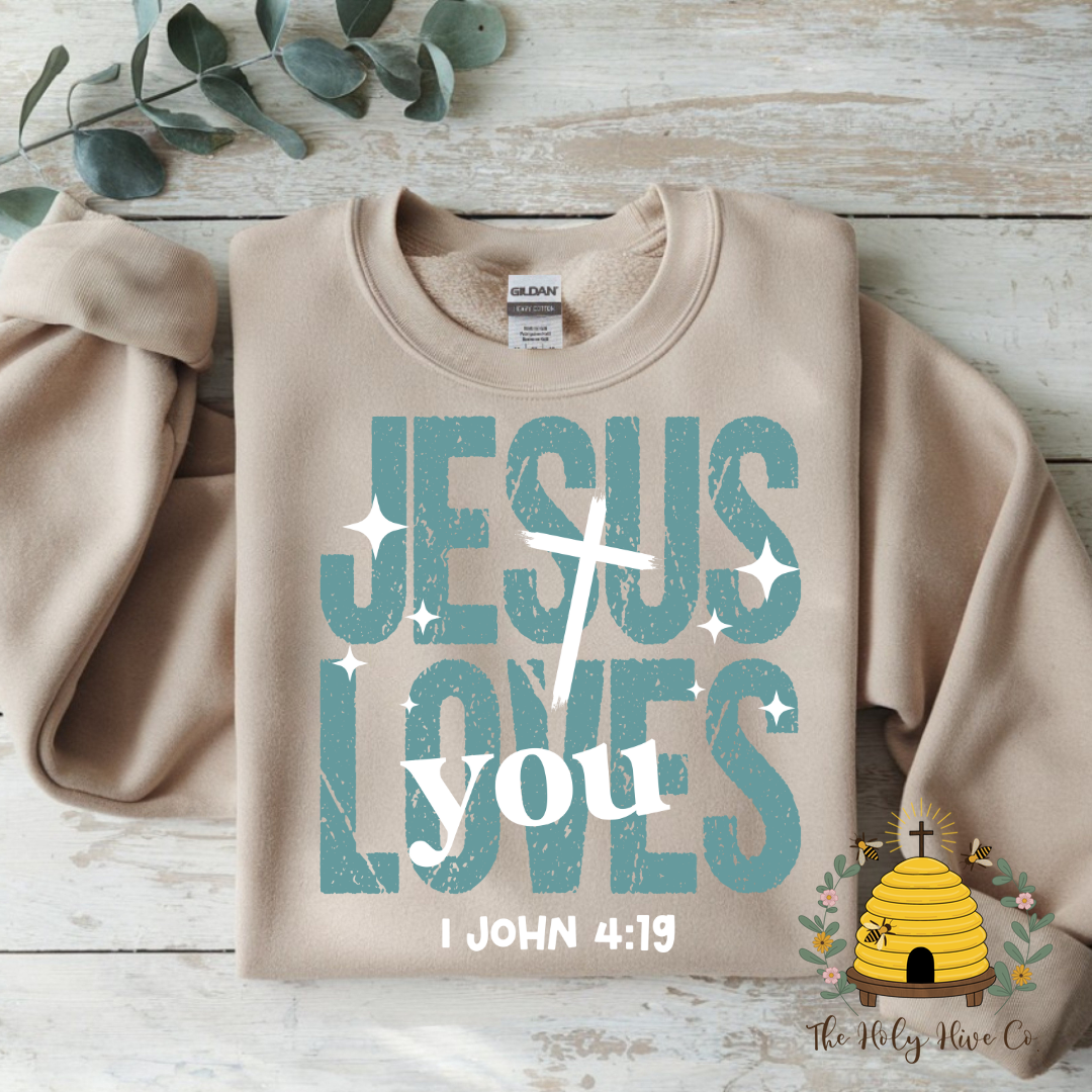 Jesus Loves You Adult Graphic Shirt