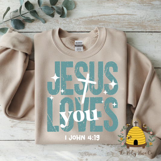 Jesus Loves You Adult Graphic Shirt