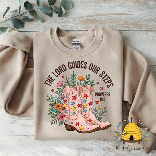 The Lord Guides Our Steps Adult Graphic Shirt