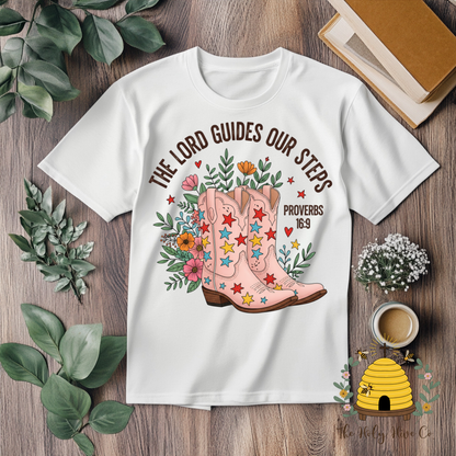 The Lord Guides Our Steps Adult Graphic Shirt