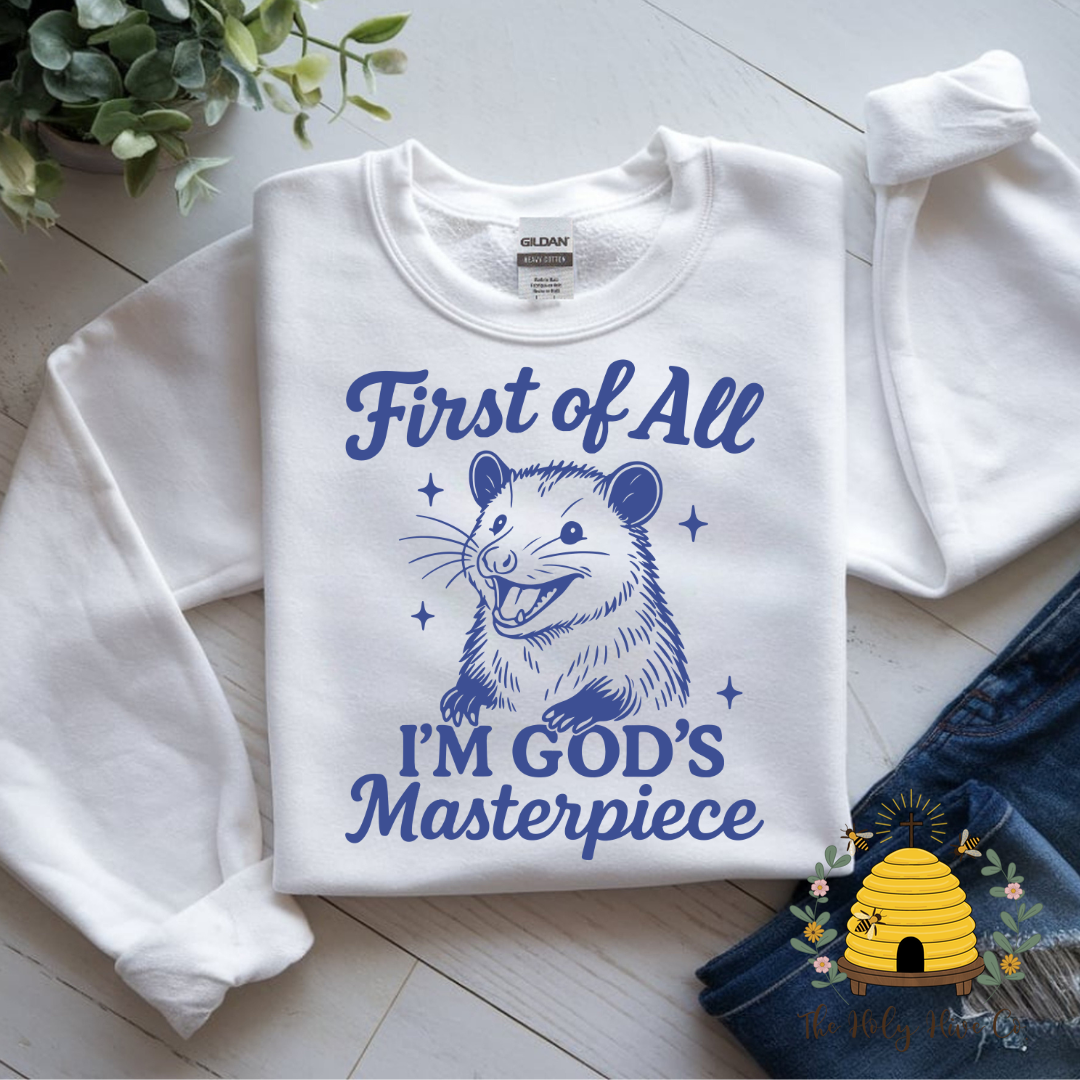 Opossum God's Masterpiece Adult Graphic Shirt