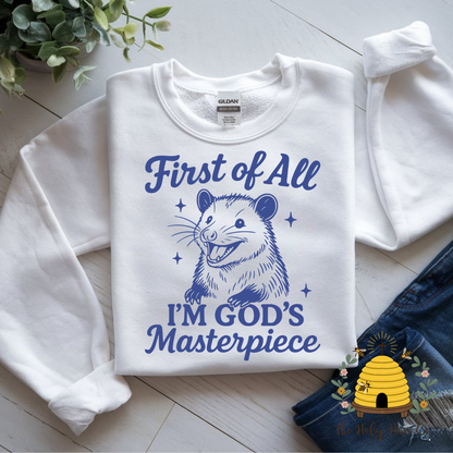 Opossum God's Masterpiece Adult Graphic Shirt
