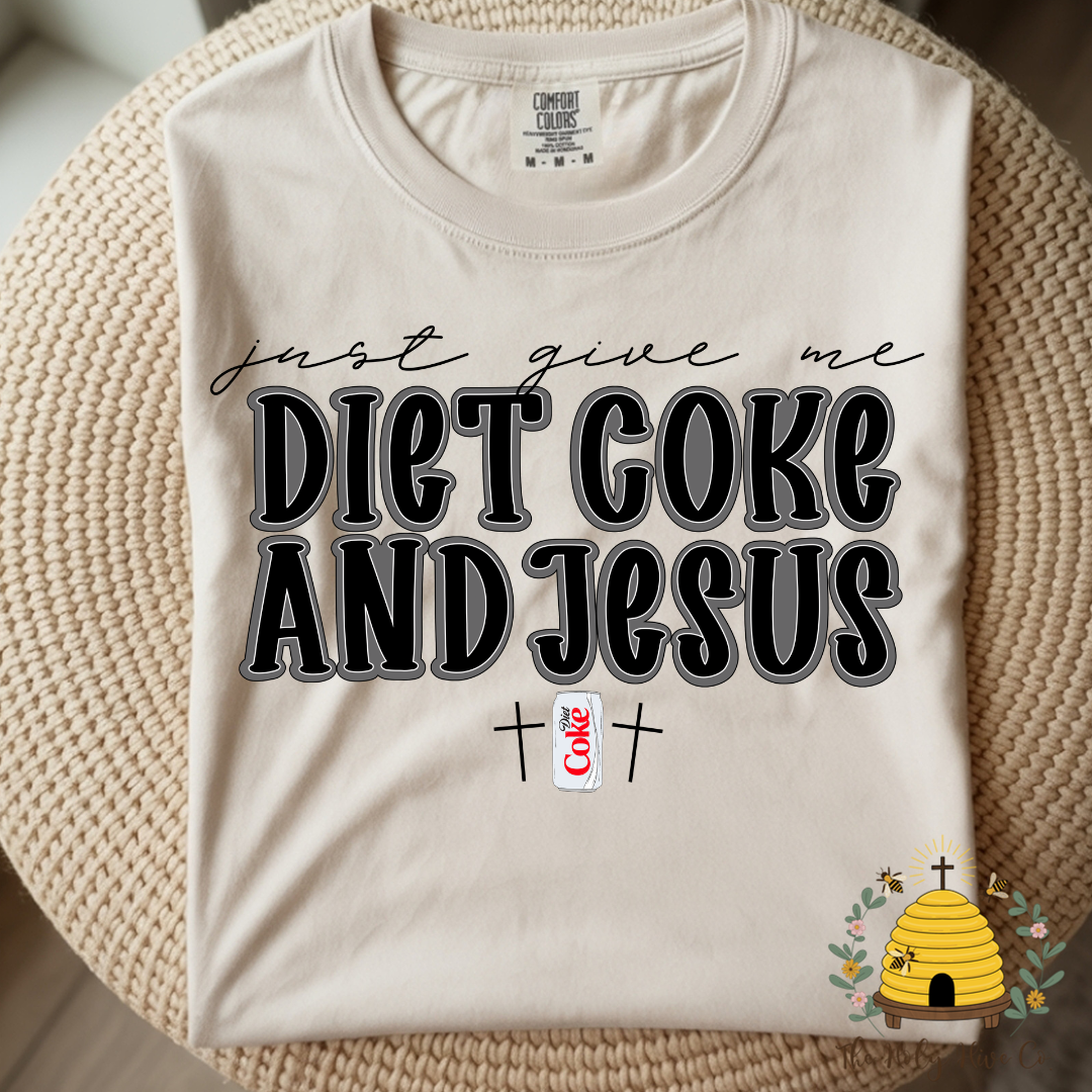 Diet Cola And Jesus Adult Graphic Shirt