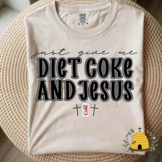 Diet Cola And Jesus Adult Graphic Shirt