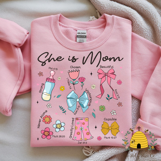 She is Mom Adult Graphic Shirt