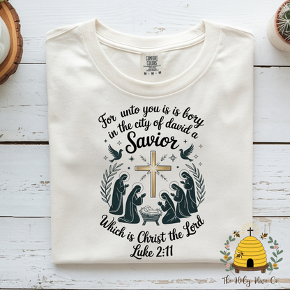 Luke 2:11 Adult Graphic Shirt