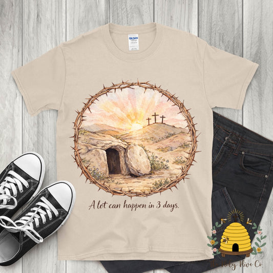 A Lot Can Happen In 3 Days Adult Graphic Shirt