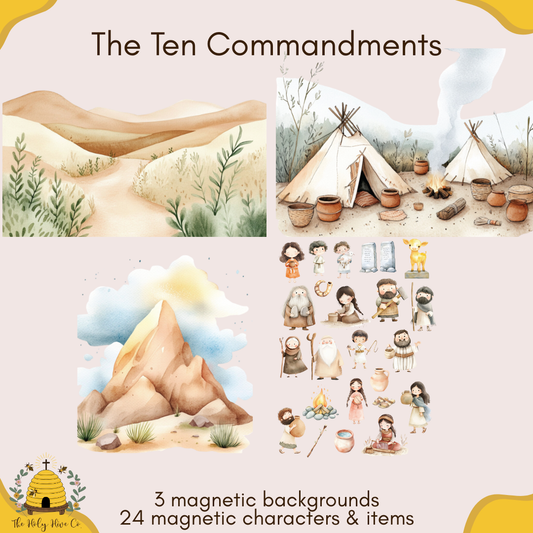 The Ten Commandments - Stick & Tell Magnetic Playset