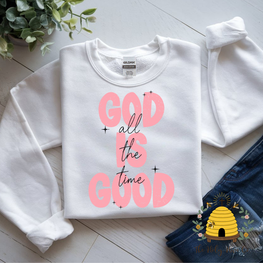 All The Time Adult Graphic Crew Neck Sweatshirt