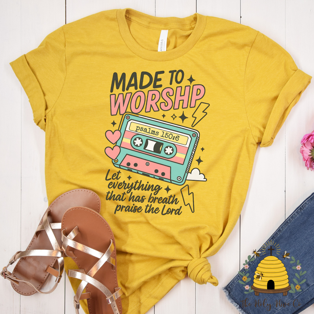 Made To Worship Adult Graphic Shirt